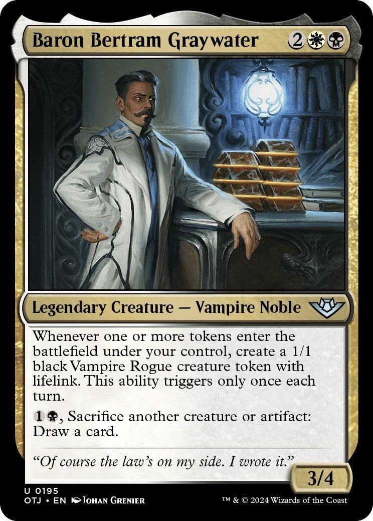 Image for Baron Bertram Graywater (Outlaws of Thunder Junction) (195) - Magic: The Gathering