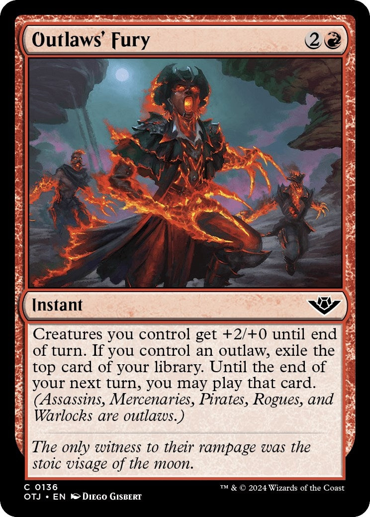 Image for Outlaws' Fury (Outlaws of Thunder Junction) (136) - Magic: The Gathering