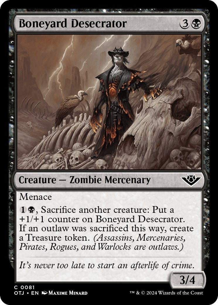 Image for Boneyard Desecrator (Outlaws of Thunder Junction) (81) - Magic: The Gathering