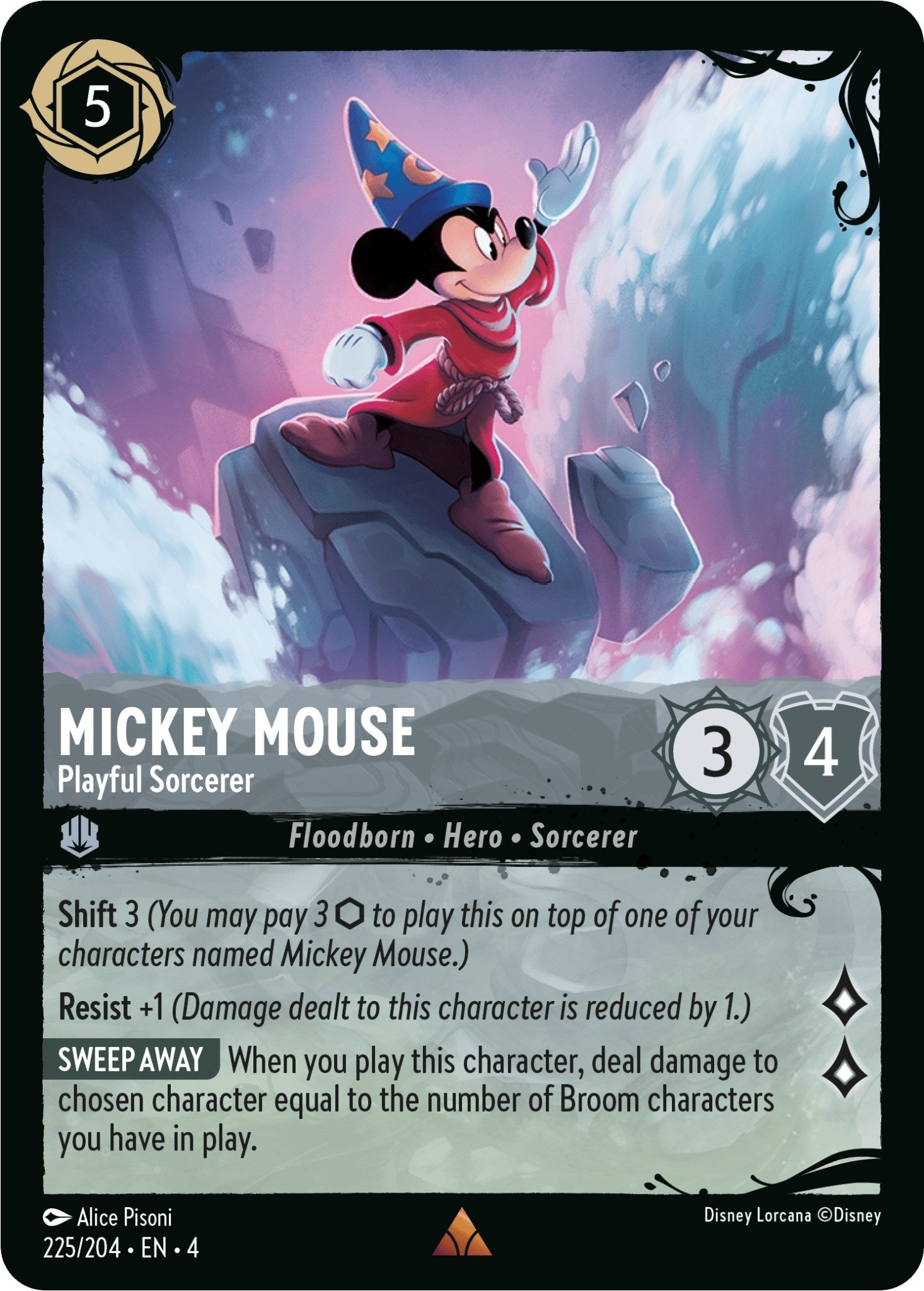 Image for Mickey Mouse - Playful Sorcerer (225/204) (Q1) (225)