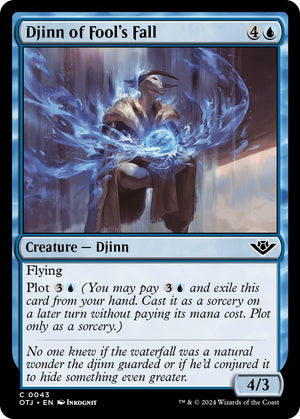 Image for Djinn of Fool's Fall (Outlaws of Thunder Junction) (43) - Magic: The Gathering