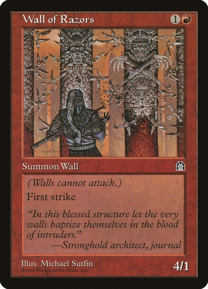 Image for Wall of Razors (Stronghold) - Magic: The Gathering