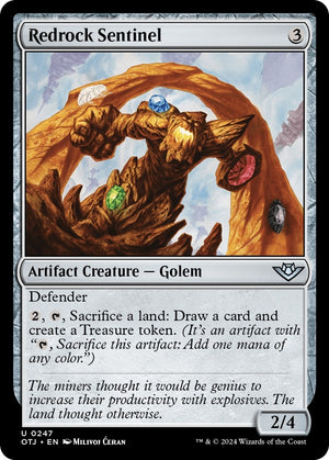 Image for Redrock Sentinel (Outlaws of Thunder Junction) (247) - Magic: The Gathering