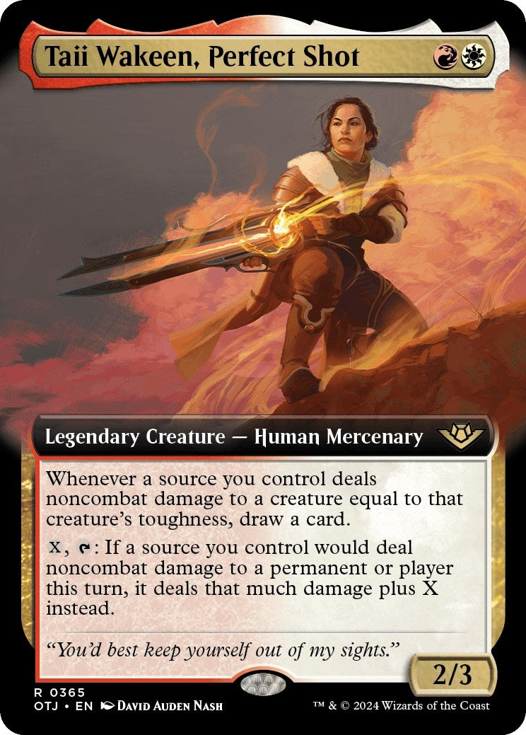 Image for Taii Wakeen, Perfect Shot (Extended Art) (Outlaws of Thunder Junction) (365) - Magic: The Gathering