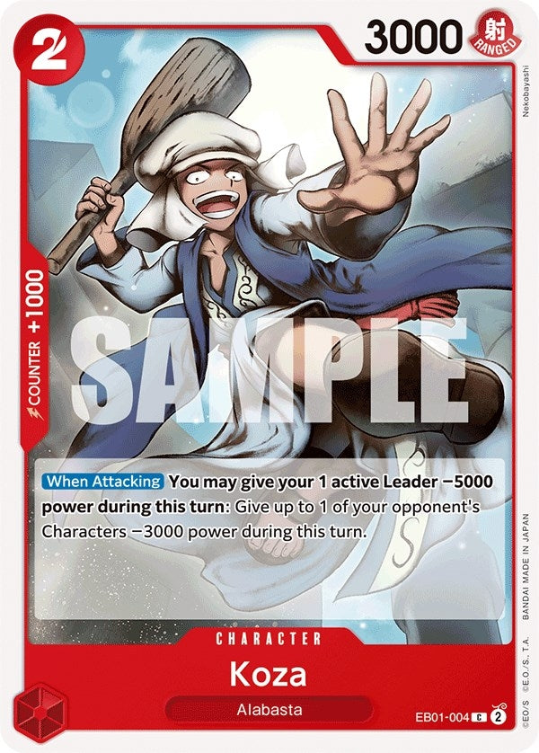 Image for Koza (Extra Booster: Memorial Collection) (EB01-004) - One Piece Card Game