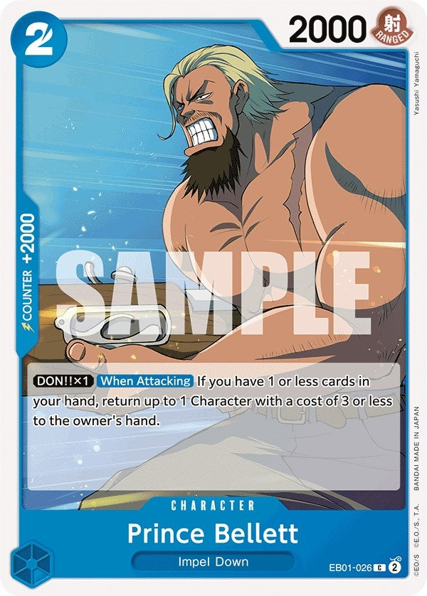 Image for Prince Bellett (Extra Booster: Memorial Collection) (EB01-026) - One Piece Card Game