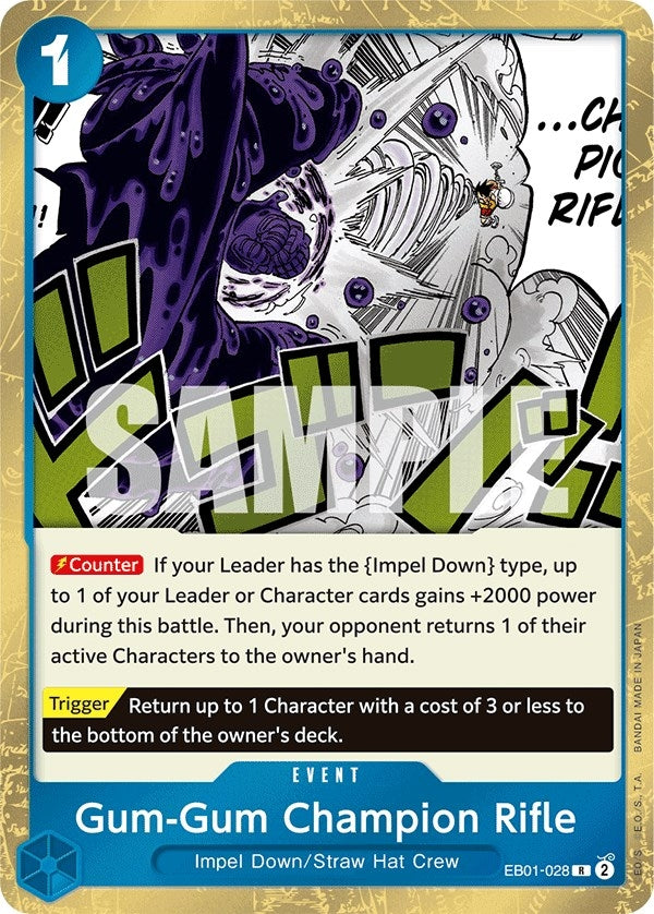 Image for Gum-Gum Champion Rifle (Extra Booster: Memorial Collection) (EB01-028) - One Piece Card Game