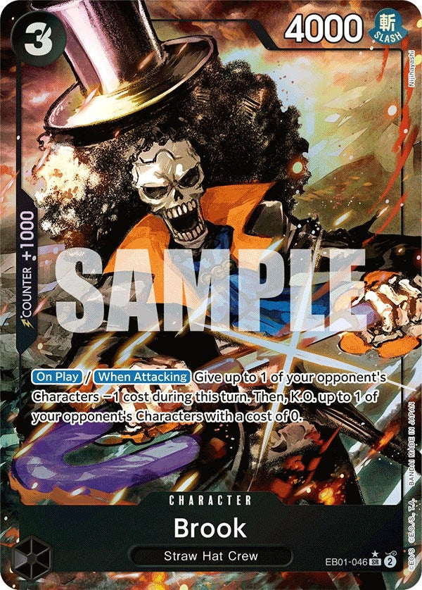 Image for Brook (046) (Alternate Art) (Extra Booster: Memorial Collection) (EB01-046) - One Piece Card Game