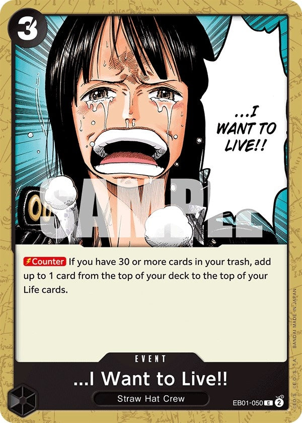 Image for ...I Want to Live!! (Extra Booster: Memorial Collection) (EB01-050) - One Piece Card Game