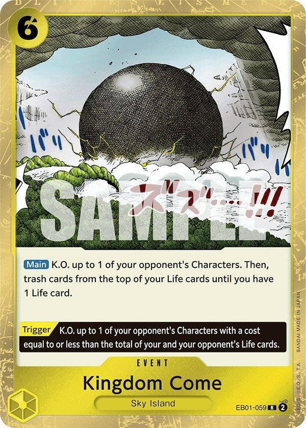 Image for Kingdom Come (Extra Booster: Memorial Collection) (EB01-059) - One Piece Card Game