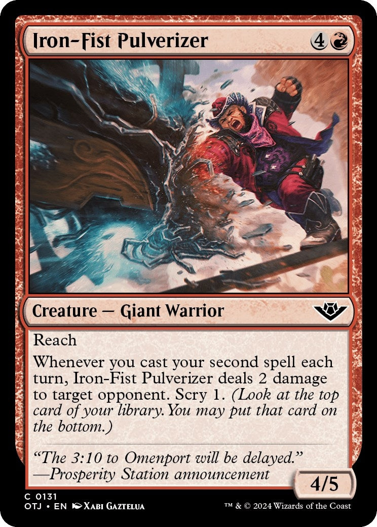 Image for Iron-Fist Pulverizer (Outlaws of Thunder Junction) (131) - Magic: The Gathering