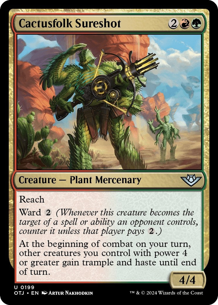 Image for Cactusfolk Sureshot (Outlaws of Thunder Junction) (199) - Magic: The Gathering