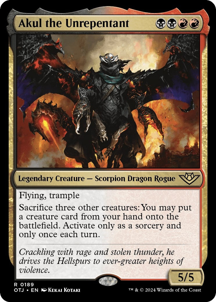 Image for Akul the Unrepentant (Outlaws of Thunder Junction) (189) - Magic: The Gathering