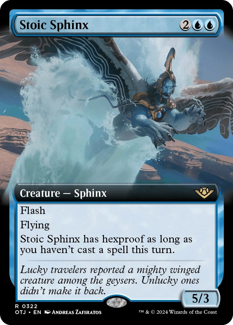 Image for Stoic Sphinx (Extended Art) (Outlaws of Thunder Junction) (322) - Magic: The Gathering