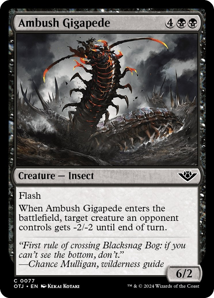Image for Ambush Gigapede (Outlaws of Thunder Junction) (77) - Magic: The Gathering