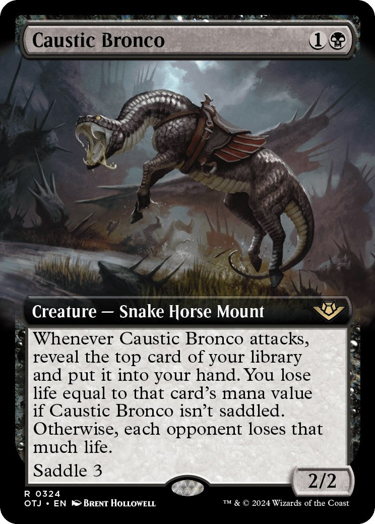 Image for Caustic Bronco (Extended Art) (Outlaws of Thunder Junction) (324) - Magic: The Gathering