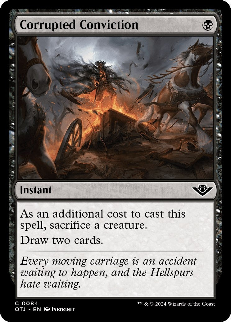 Image for Corrupted Conviction (Outlaws of Thunder Junction) (84) - Magic: The Gathering