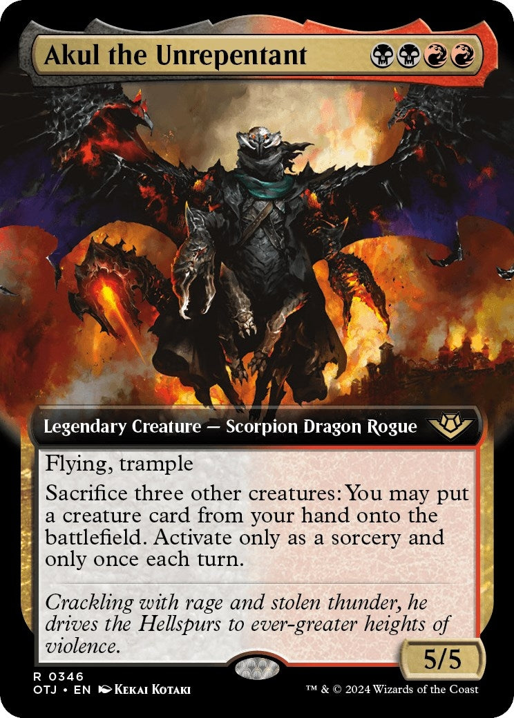 Image for Akul the Unrepentant (Extended Art) (Outlaws of Thunder Junction) (346) - Magic: The Gathering