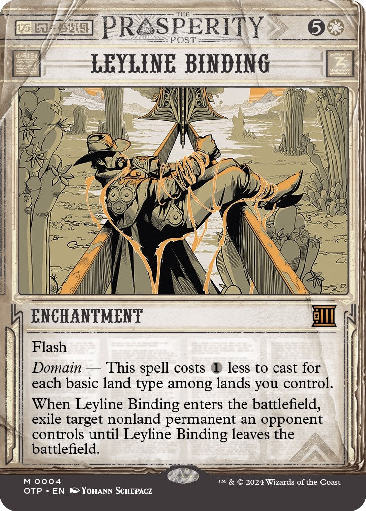 Image for Leyline Binding (Outlaws of Thunder Junction: Breaking News) (4) - Magic: The Gathering
