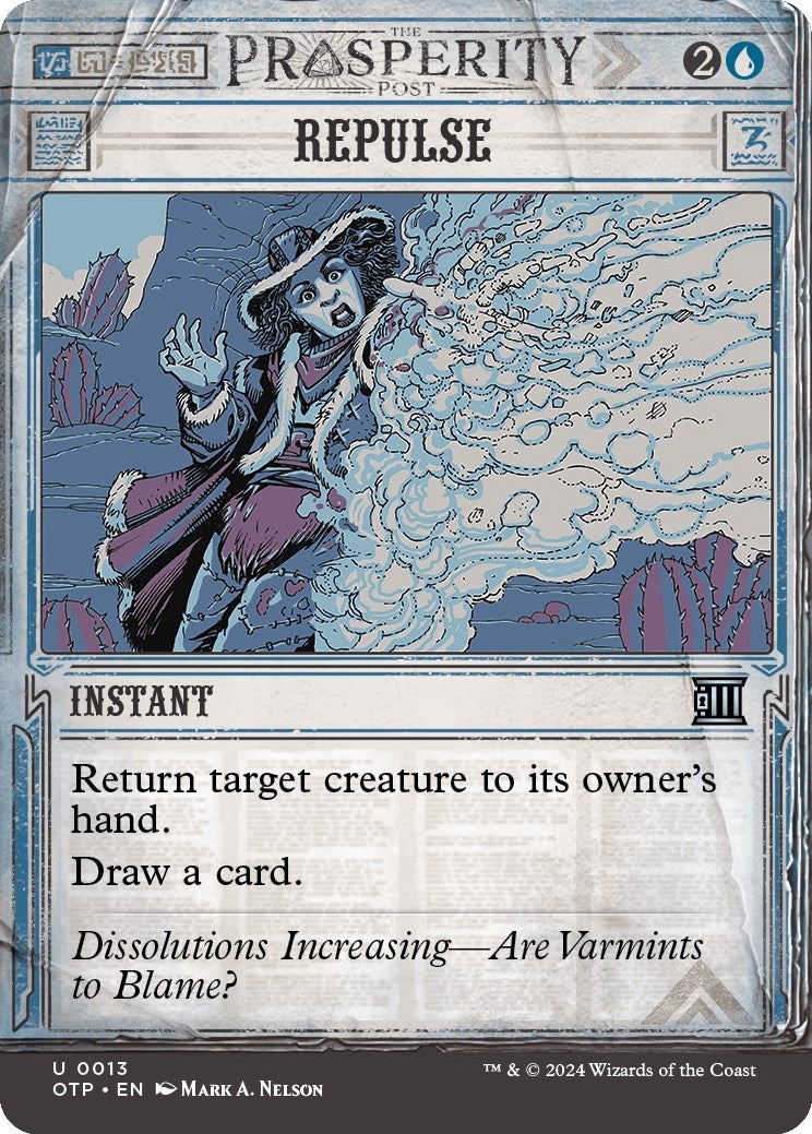 Image for Repulse (Outlaws of Thunder Junction: Breaking News) (13) - Magic: The Gathering