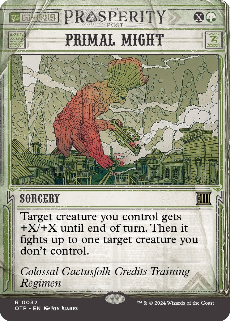 Image for Primal Might (Outlaws of Thunder Junction: Breaking News) (32) - Magic: The Gathering