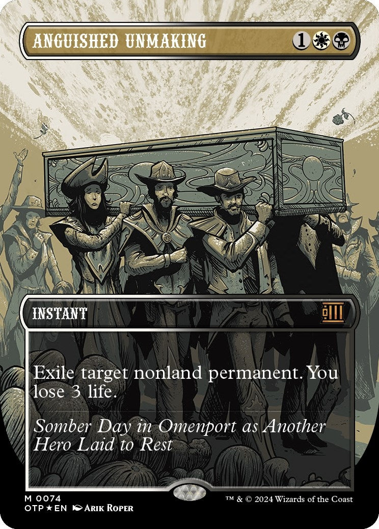 Image for Anguished Unmaking (Textured Foil) (Outlaws of Thunder Junction: Breaking News) (74) - Magic: The Gathering