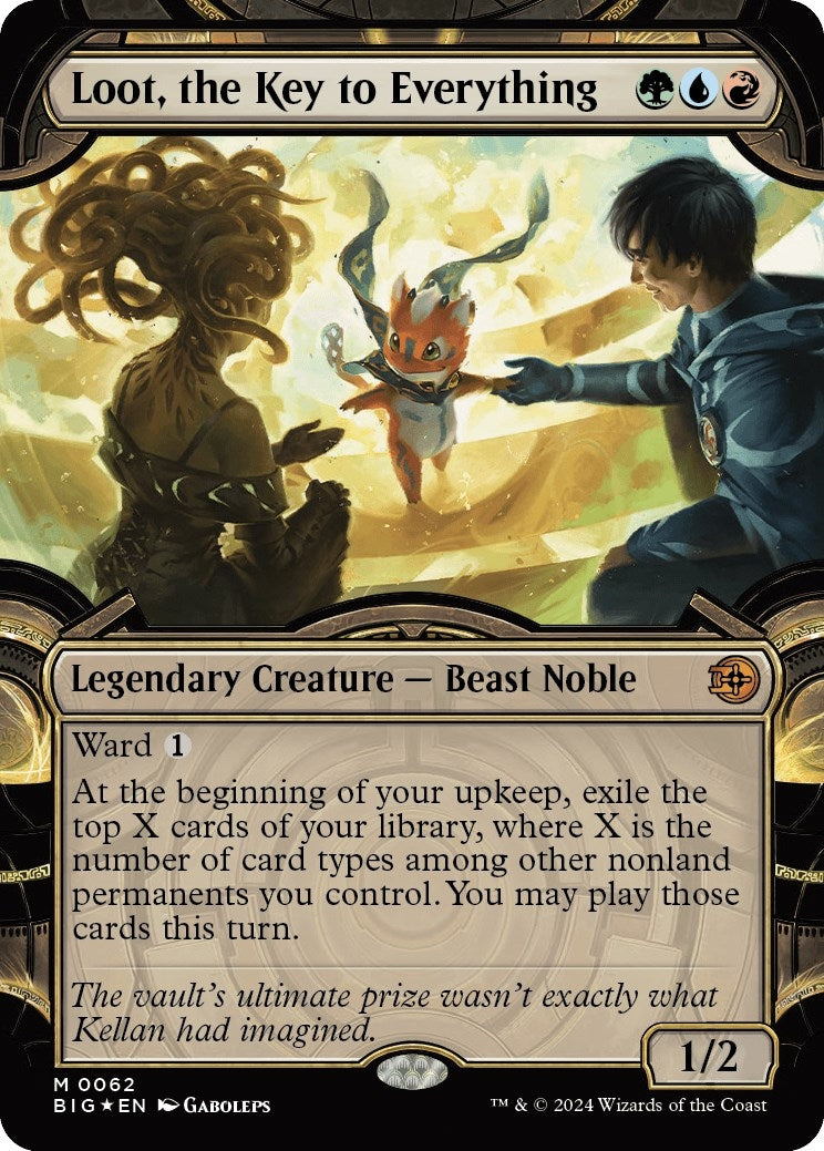 Image for Loot, the Key to Everything (Showcase) (Raised Foil) (Outlaws of Thunder Junction: The Big Score) (62) - Magic: The Gathering