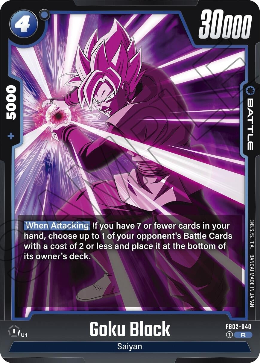 Image for Goku Black - FB02-040 (Blazing Aura) (FB02-040) - Dragon Ball Super: Fusion World