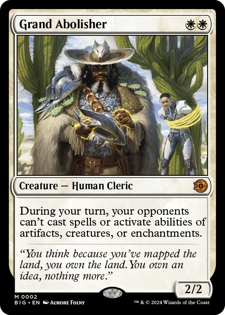 Image for Grand Abolisher (Outlaws of Thunder Junction: The Big Score) (2) - Magic: The Gathering