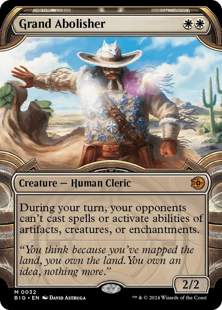 Image for Grand Abolisher (Showcase) (Outlaws of Thunder Junction: The Big Score) (32) - Magic: The Gathering