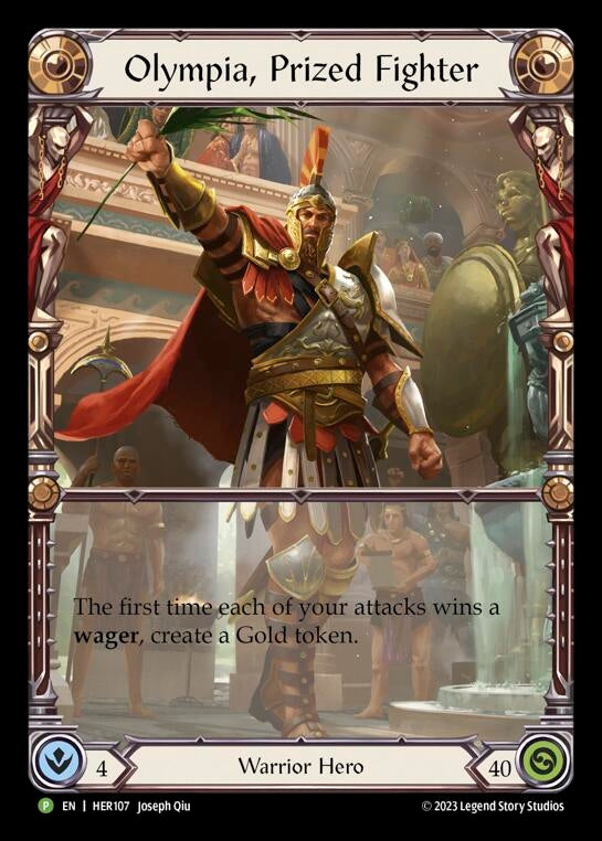 Image for Olympia, Prized Fighter - HER107 (Flesh and Blood: Promo Cards) (HER107) - Flesh and Blood TCG