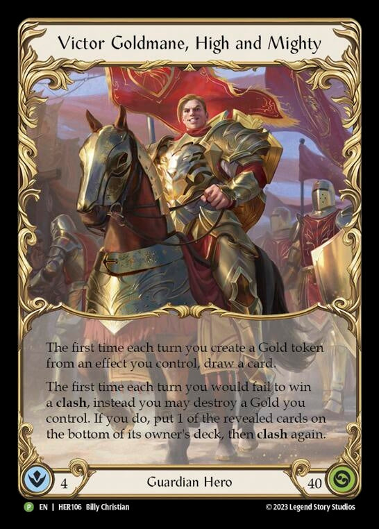 Image for Victor Goldmane, High and Mighty - HER106 (Flesh and Blood: Promo Cards) (HER106) - Flesh and Blood TCG