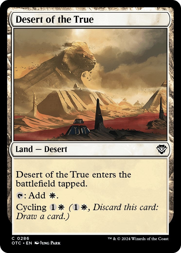 Image for Desert of the True (Commander: Outlaws of Thunder Junction) (286) - Magic: The Gathering