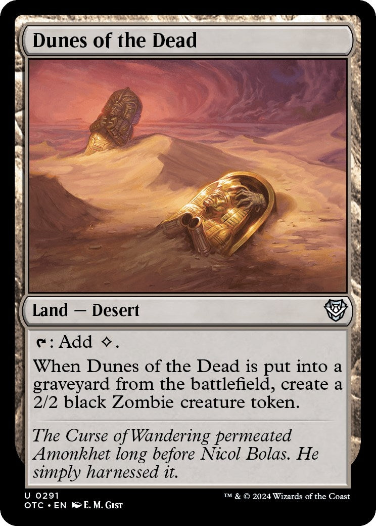 Image for Dunes of the Dead (Commander: Outlaws of Thunder Junction) (291) - Magic: The Gathering