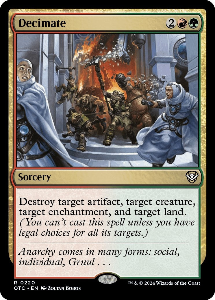 Image for Decimate (Commander: Outlaws of Thunder Junction) (220) - Magic: The Gathering