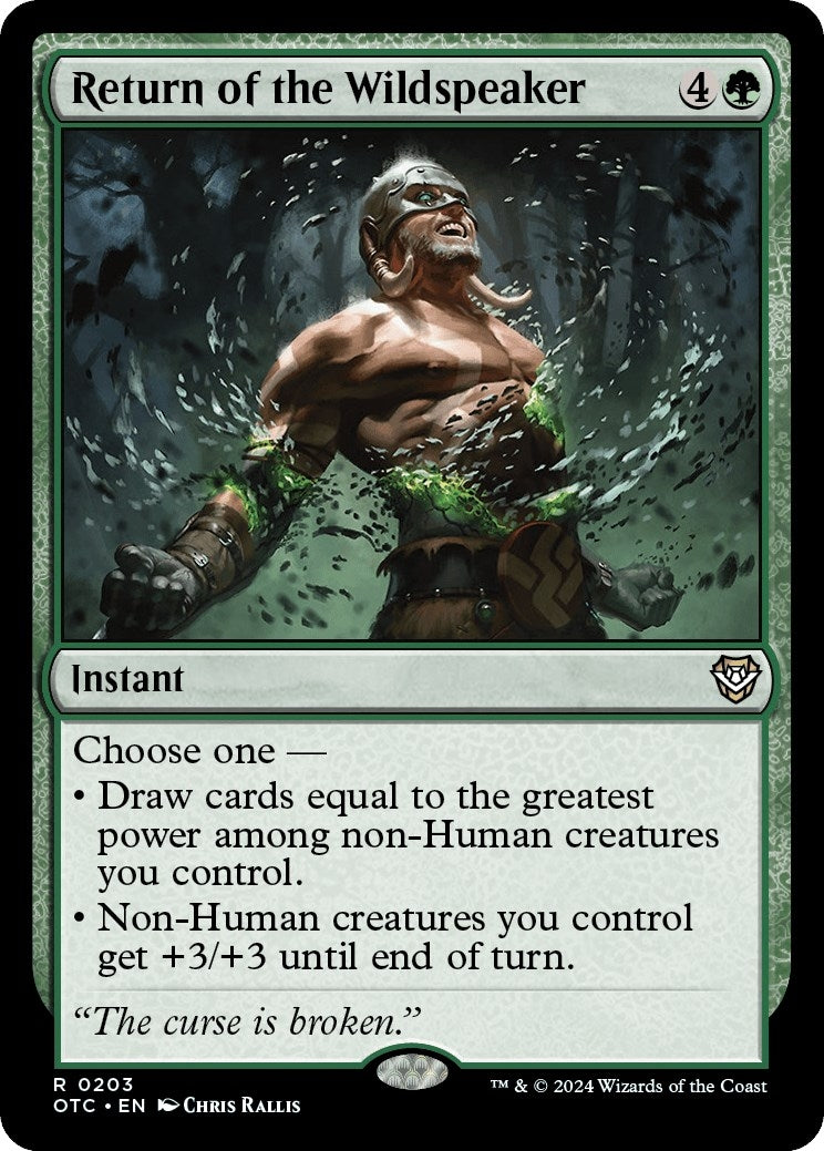 Image for Return of the Wildspeaker (Commander: Outlaws of Thunder Junction) (203) - Magic: The Gathering