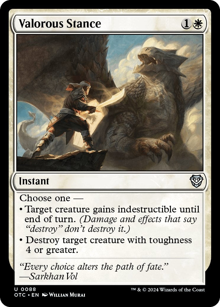 Image for Valorous Stance (Commander: Outlaws of Thunder Junction) (88) - Magic: The Gathering