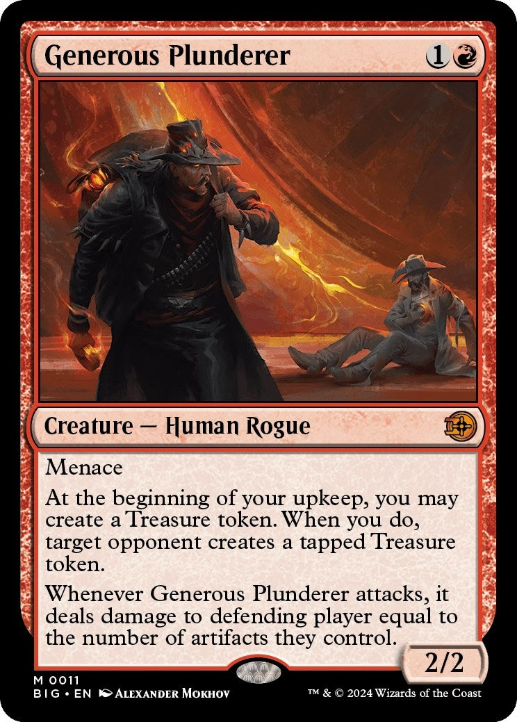 Image for Generous Plunderer (Outlaws of Thunder Junction: The Big Score) (11) - Magic: The Gathering
