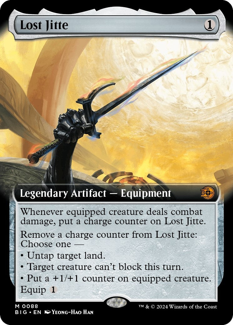 Image for Lost Jitte (Extended Art) (Outlaws of Thunder Junction: The Big Score) (88) - Magic: The Gathering