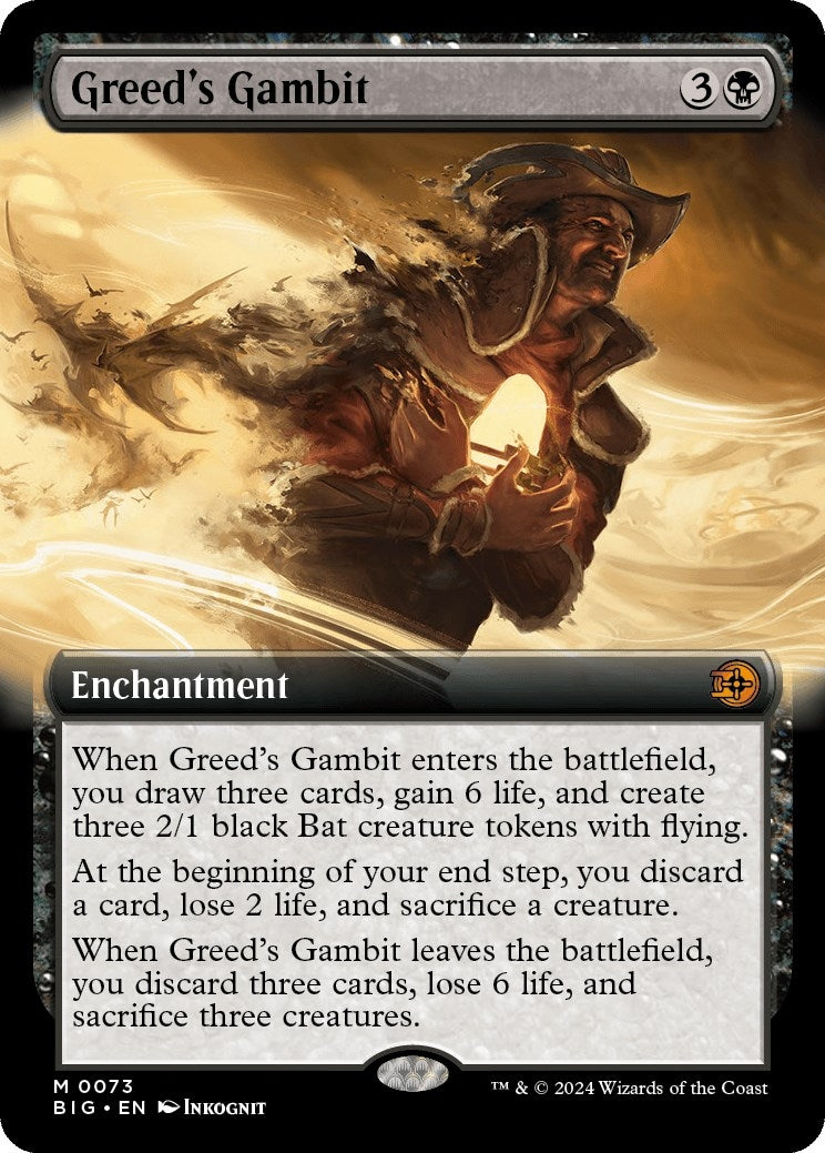 Image for Greed's Gambit (Extended Art) (Outlaws of Thunder Junction: The Big Score) (73) - Magic: The Gathering