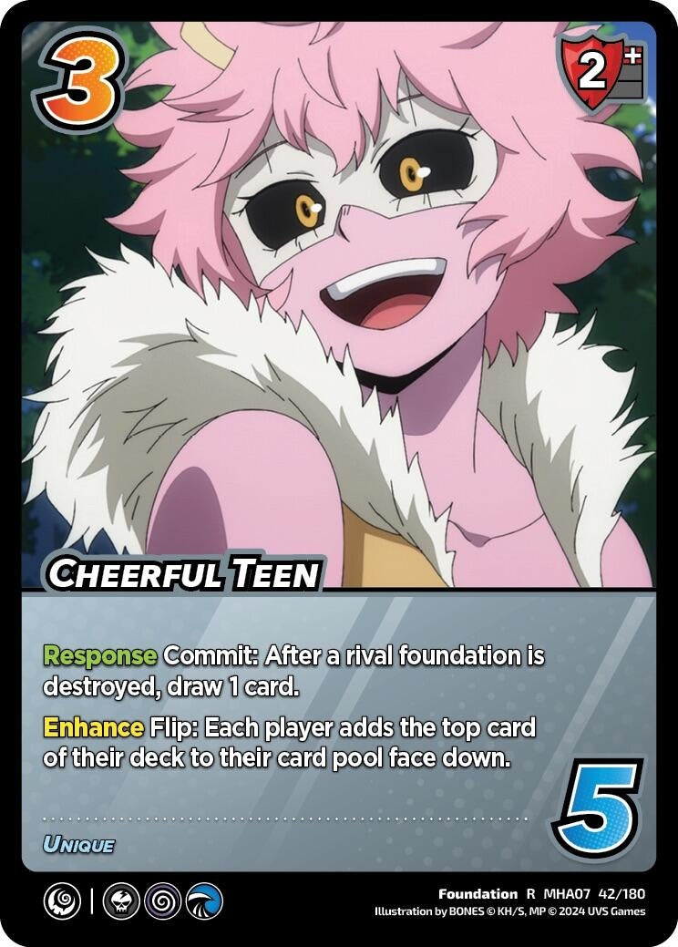 Image for Cheerful Teen (UniVersus: My Hero Academia: Girl Power) (42/180) - UniVersus