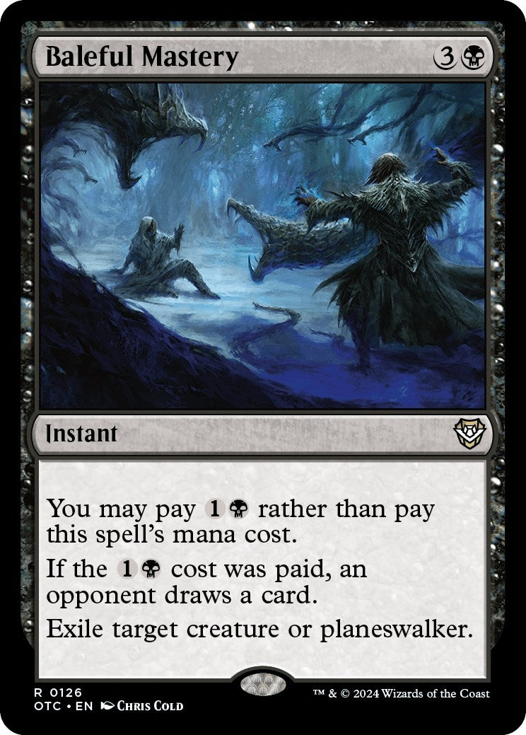 Image for Baleful Mastery (Commander: Outlaws of Thunder Junction) (126) - Magic: The Gathering