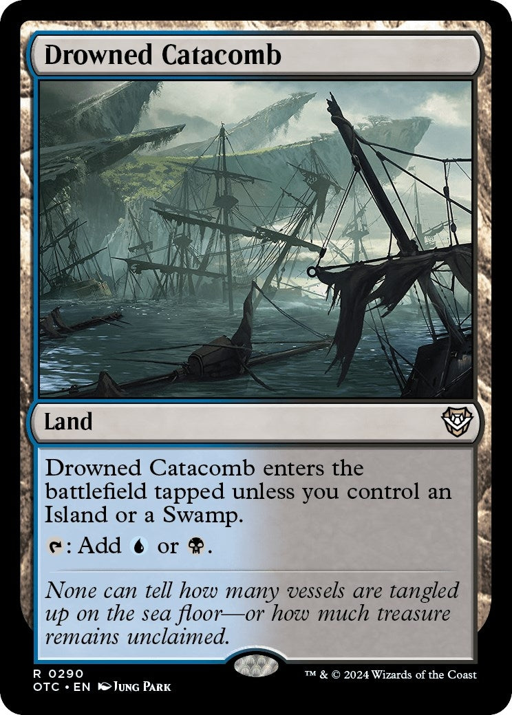 Image for Drowned Catacomb (Commander: Outlaws of Thunder Junction) (290) - Magic: The Gathering