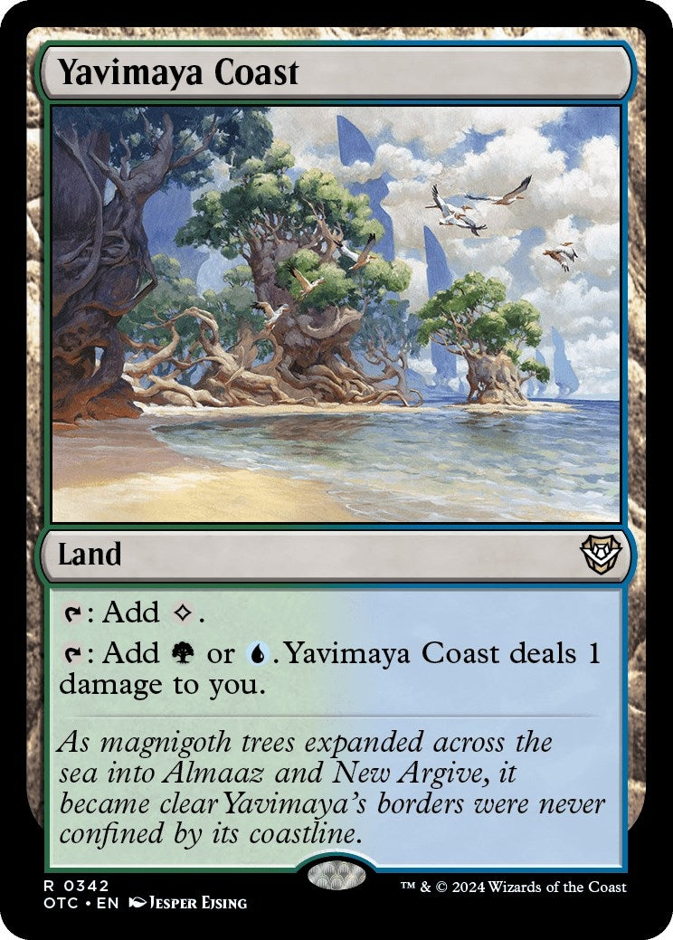 Image for Yavimaya Coast (Commander: Outlaws of Thunder Junction) (342) - Magic: The Gathering