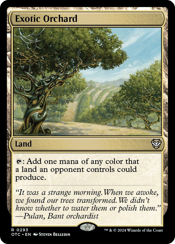 Image for Exotic Orchard (Commander: Outlaws of Thunder Junction) (293) - Magic: The Gathering
