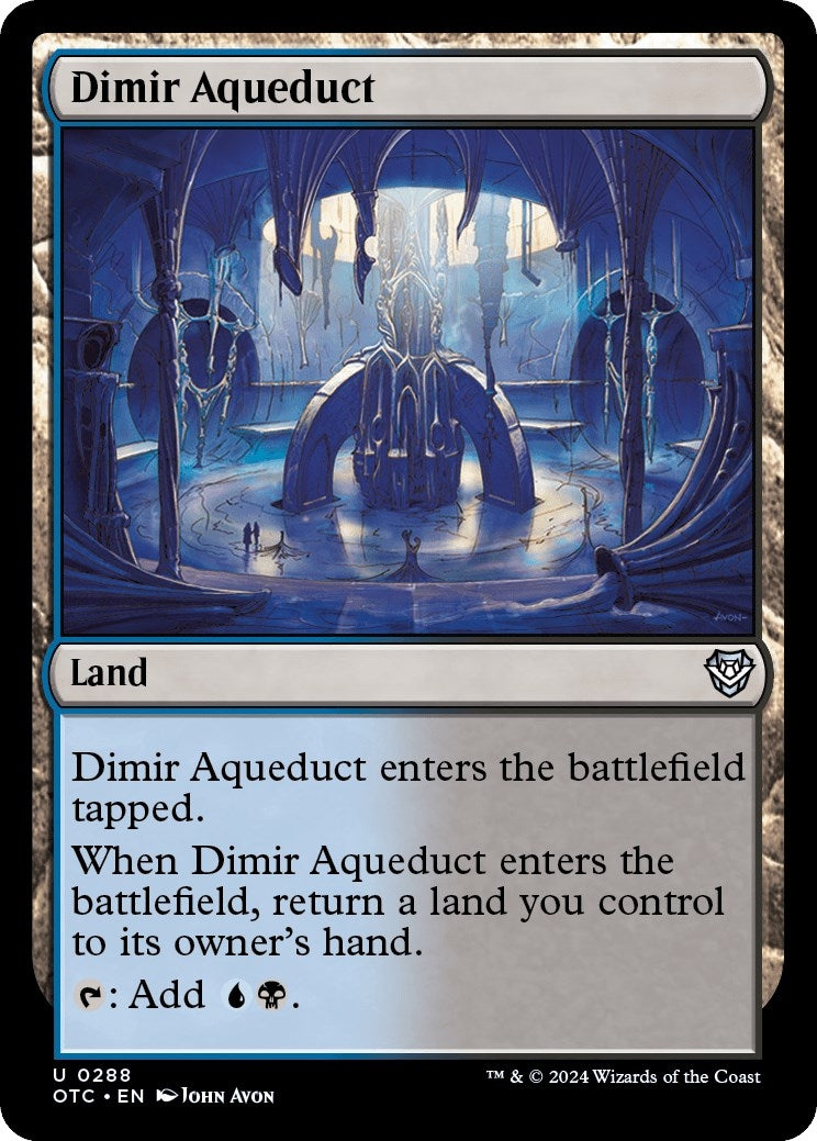 Image for Dimir Aqueduct (Commander: Outlaws of Thunder Junction) (288) - Magic: The Gathering