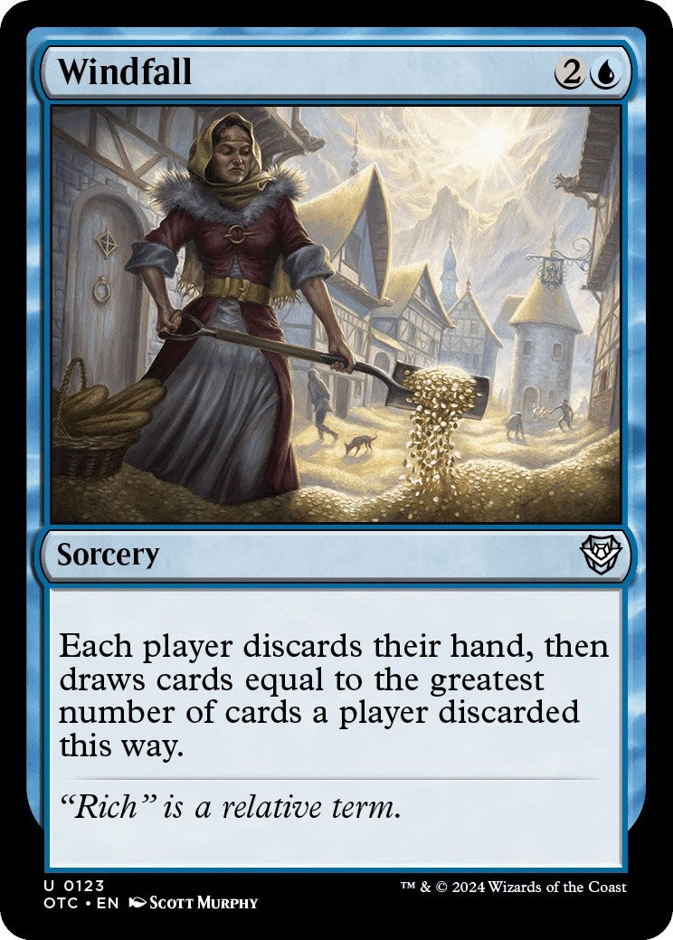 Image for Windfall (Commander: Outlaws of Thunder Junction) (123) - Magic: The Gathering