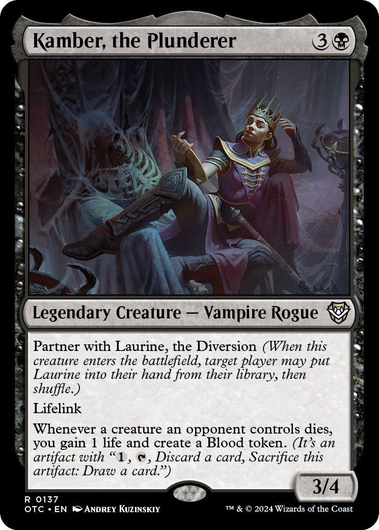 Image for Kamber, the Plunderer (Commander: Outlaws of Thunder Junction) (137) - Magic: The Gathering