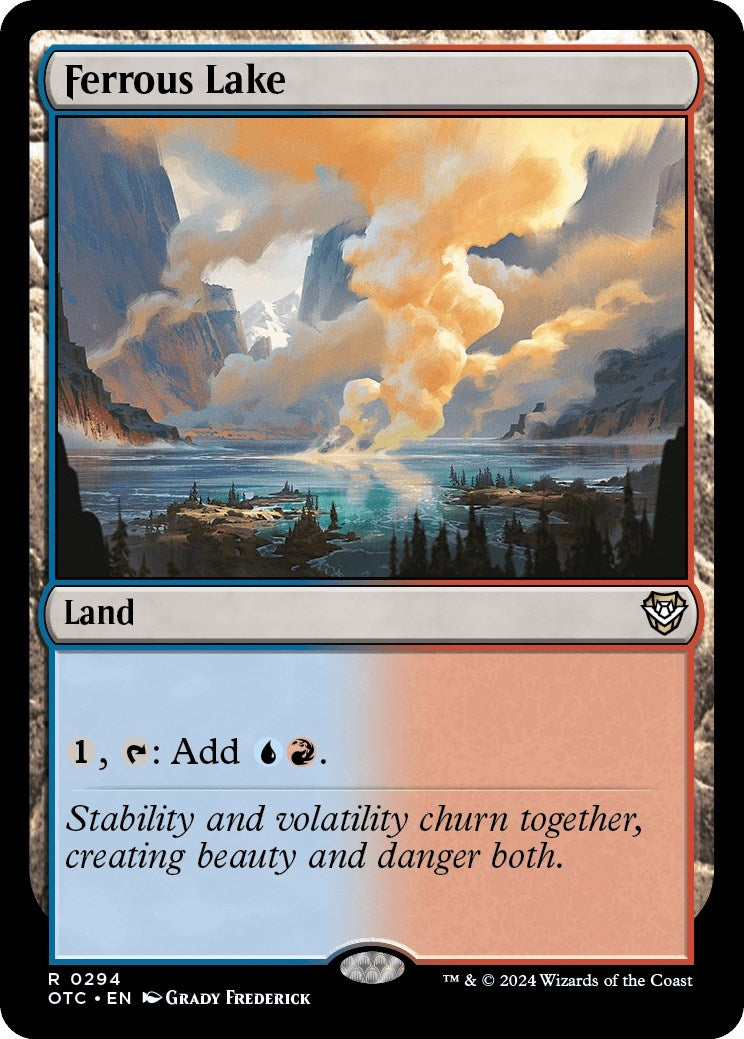Image for Ferrous Lake (Commander: Outlaws of Thunder Junction) (294) - Magic: The Gathering