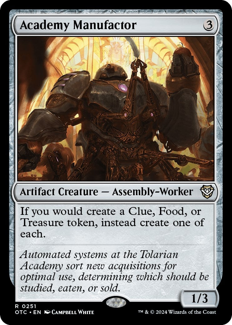 Image for Academy Manufactor (Commander: Outlaws of Thunder Junction) (251) - Magic: The Gathering